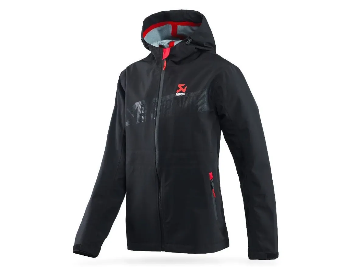 GIACCA PIOGGIA DONNA CON ZIP UFFICIALE AKRAPOVIC LINEA CORPO