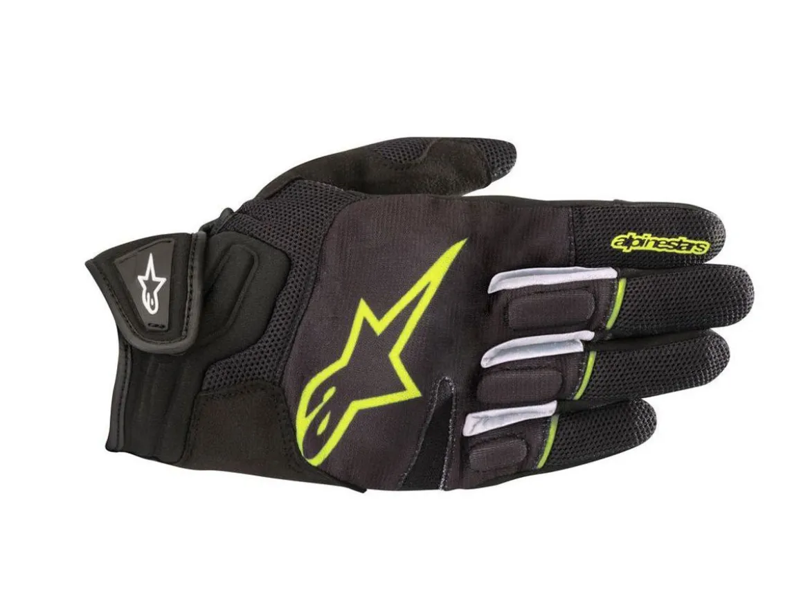 GUANTI ATOM STRADA ALPINESTARS NERO / GIALLO FLUO