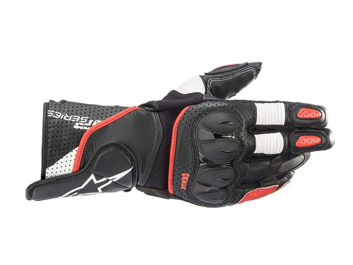 GUANTI SP-2 V3 ALPINESTARS NERO / BIANCO / ROSSO
