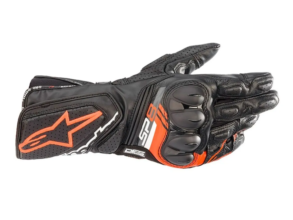 GUANTI SP-8 V3 ALPINESTARS NERO / ROSSO