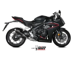 IMPIANTO COMPLETO MIVV GP PRO ACCIAIO INOX NERO HONDA CB 650 R 2024-2026