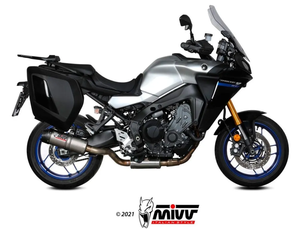 IMPIANTO COMPLETO MIVV OVAL TITANIO YAMAHA TRACER 9 / GT / GT+ 2021-2024