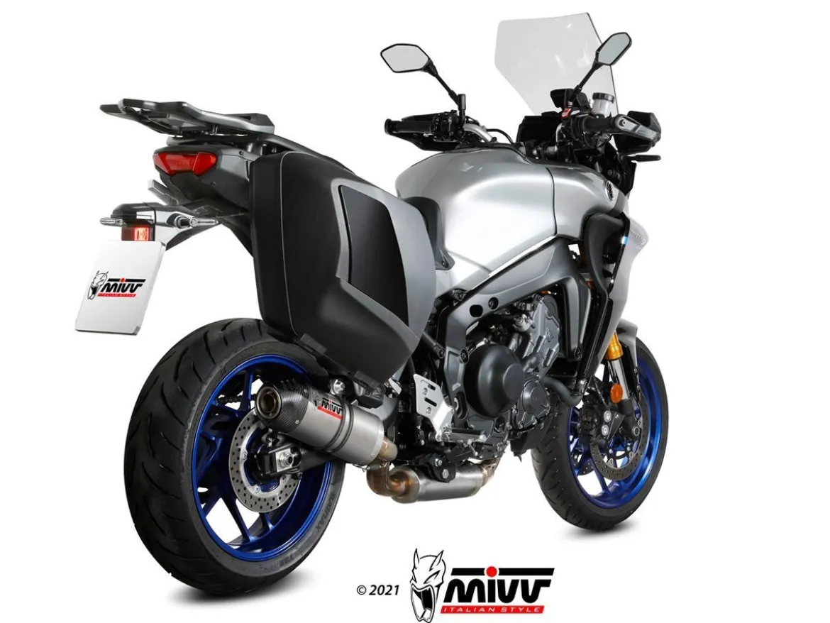 IMPIANTO COMPLETO MIVV OVAL TITANIO YAMAHA TRACER 9 / GT / GT+ 2021-2024