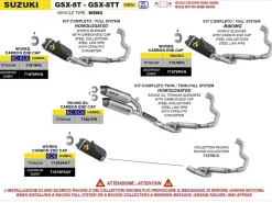 IMPIANTO COMPLETO WORKS TITANIO ARROW SUZUKI GSX-8T / TT 2025-2026
