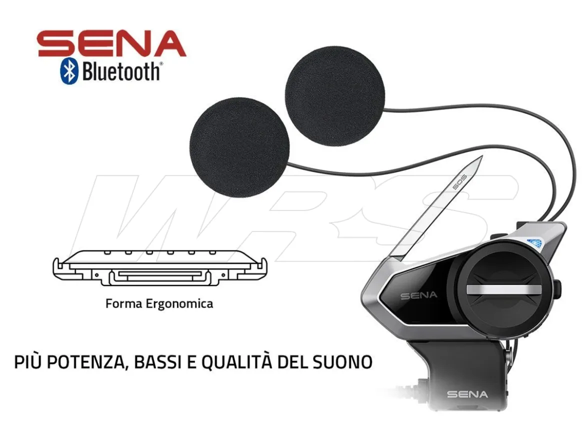 INTERFONO DOPPIO BLUETOOTH SENA 50S 5 COMANDI VOCALI 8 LINGUE + MESH 2.0