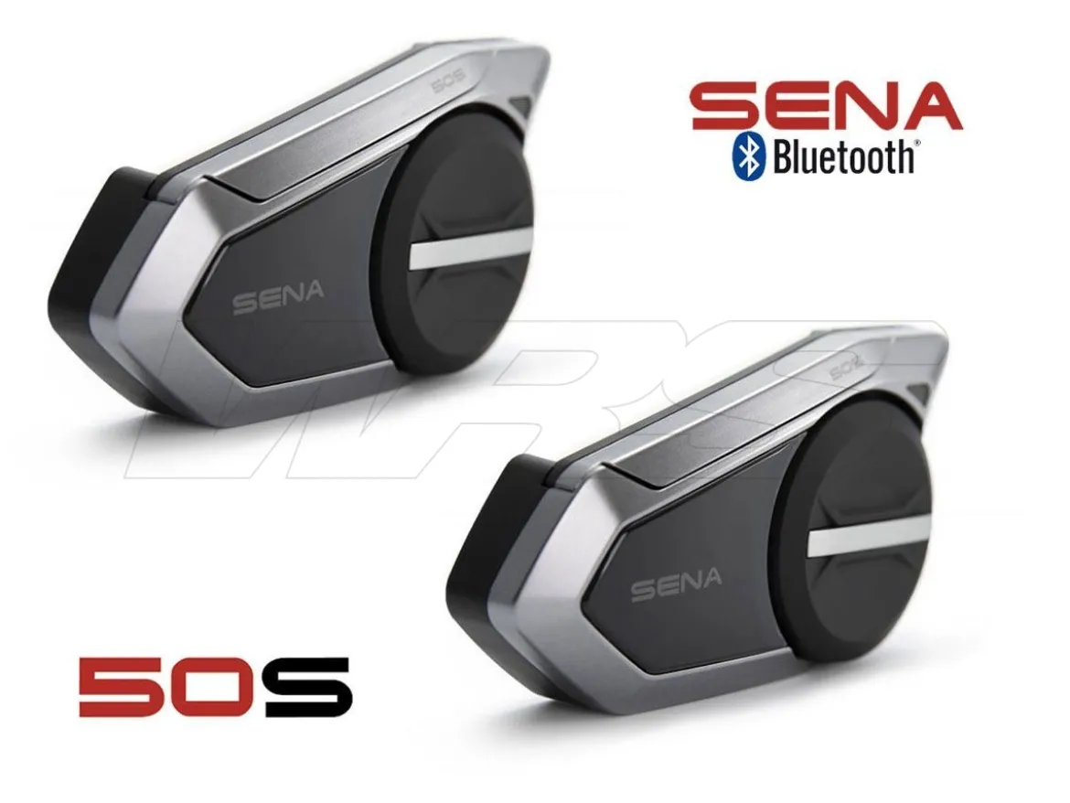 INTERFONO DOPPIO BLUETOOTH SENA 50S 5 COMANDI VOCALI 8 LINGUE + MESH 2.0