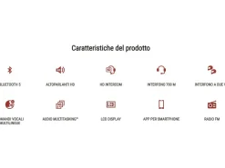 INTERFONO DOPPIO BLUETOOTH 5.0 SENA 5S COMANDI VOCALI 8 LINGUE