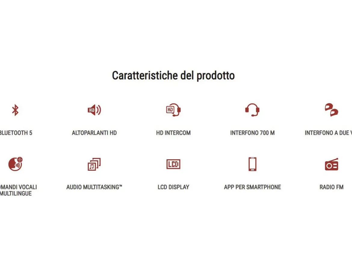 INTERFONO DOPPIO BLUETOOTH 5.0 SENA 5S COMANDI VOCALI 8 LINGUE