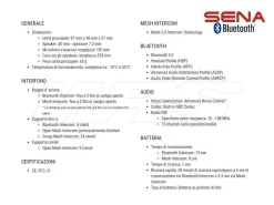 INTERFONO SINGOLO BLUETOOTH SENA 50R 5 COMANDI VOCALI 8 LINGUE + MESH 2.0