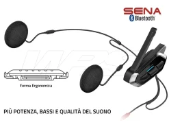 INTERFONO SINGOLO BLUETOOTH SENA 50R 5 COMANDI VOCALI 8 LINGUE + MESH 2.0