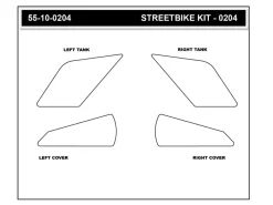 KIT ADESIVI SERBATOIO ICON STOMPGRIP KAWASAKI NINJA ZX-4RR 2023-2025