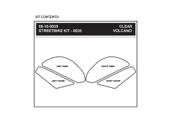 KIT ADESIVI SERBATOIO STOMPGRIP VOLCANO KAWASAKI ER-6F 2007-11