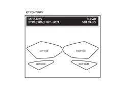 KIT ADESIVI SERBATOIO STOMPGRIP VOLCANO HONDA CBR250R 2011-13