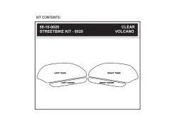 KIT ADESIVI SERBATOIO STOMPGRIP VOLCANO HONDA CBR 600 RR 2007-12
