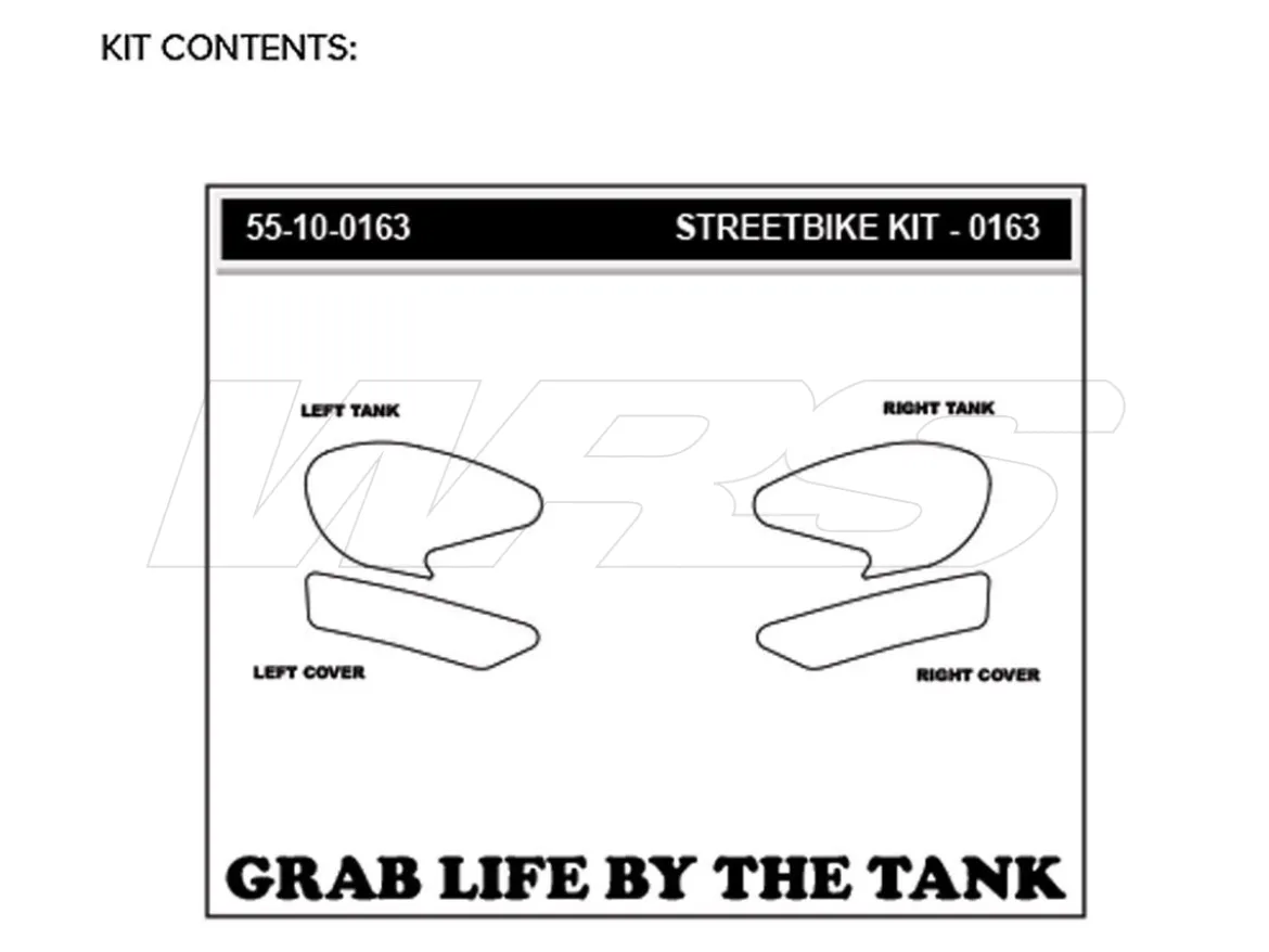 KIT ADESIVI SERBATOIO STOMPGRIP VOLCANO YAMAHA YZF R3 2019-2024