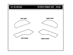 KIT ADESIVI SERBATOIO STOMPGRIP VOLCANO BMW S 1000 RR 2009-2014