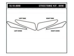 KIT ADESIVI SERBATOIO STOMPGRIP VOLCANO YAMAHA MT-07 2015-2017