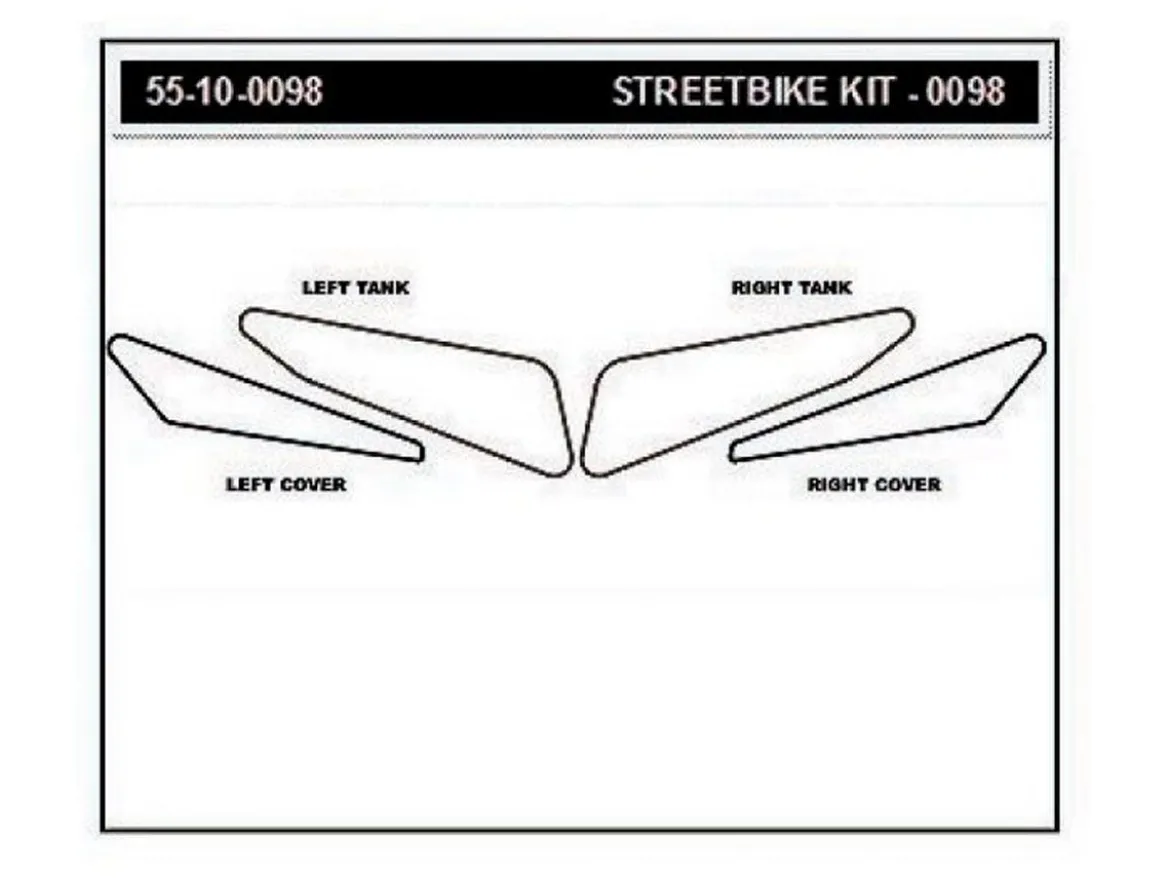 KIT ADESIVI SERBATOIO STOMPGRIP VOLCANO YAMAHA MT-07 2015-2017