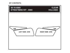 KIT ADESIVI SERBATOIO STOMPGRIP VOLCANO DUCATI 848 2008-13