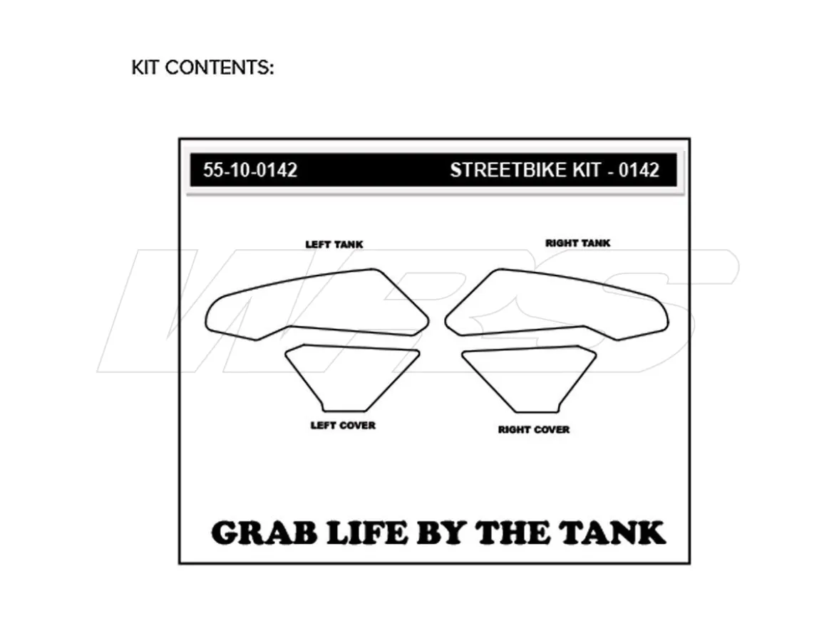 KIT ADESIVI SERBATOIO STOMPGRIP VOLCANO HONDA CBR 1000 RR-R 2020-2022
