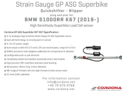 KIT CAMBIO ELETTRONICO + BLIPPER CORDONA BMW S 1000 RR / XR 2019-2024
