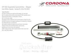 KIT CAMBIO ELETTRONICO + BLIPPER CORDONA YAMAHA R1 / GYTR 2018-2024