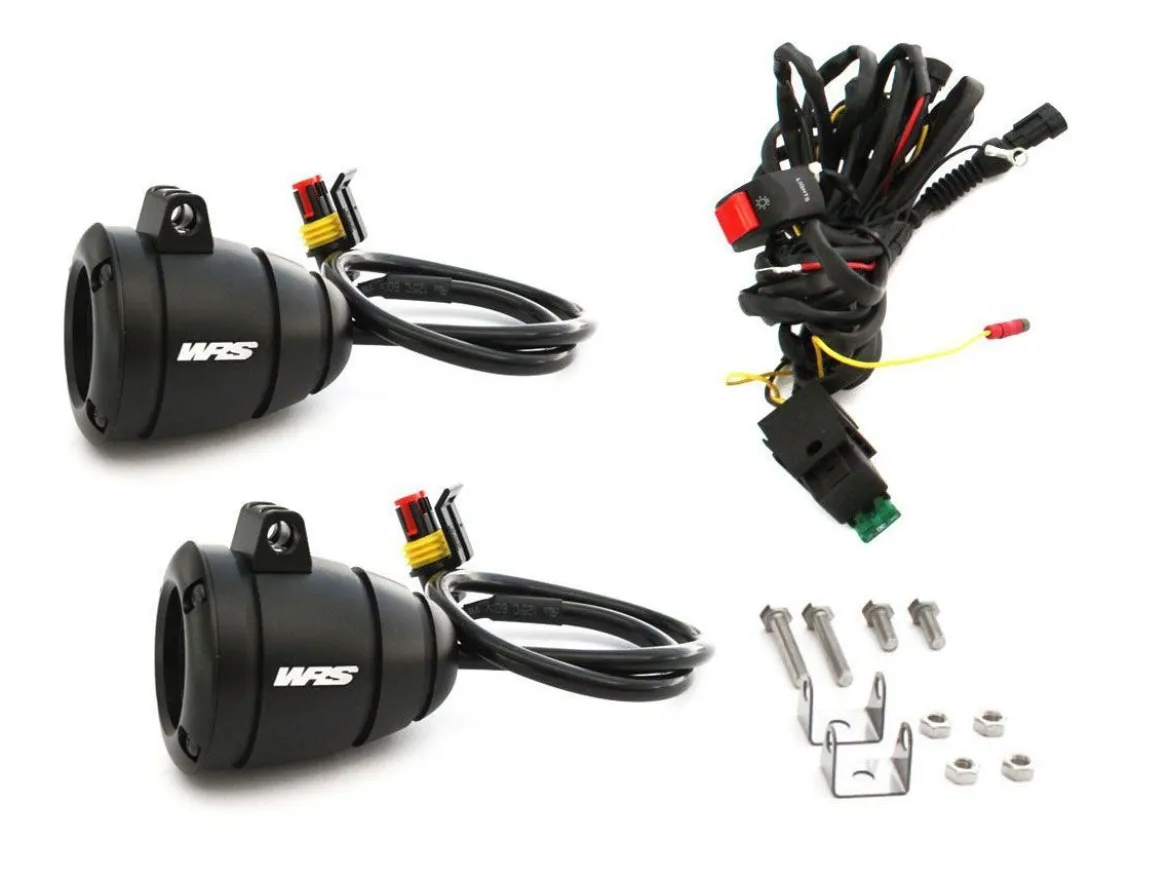 KIT FARI FARETTI LATERALI LED WRS NERO UNIVERSALI