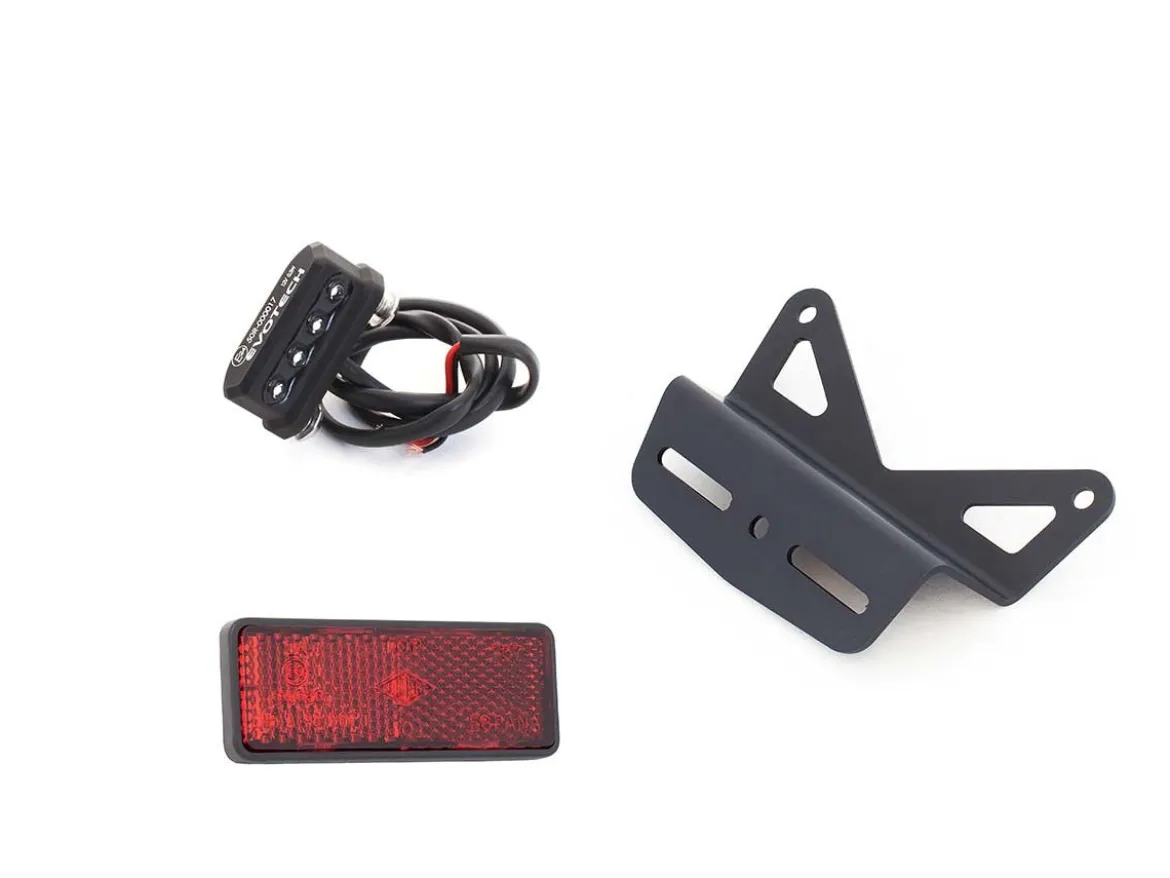 KIT LUCE TARGA + SUPPORTO + CATADIOTTRO EVOTECH KAWASAKI NINJA 1000 SX 2021-2024