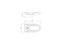 KIT POGGIAPIEDI PILOTA CNC RACING DUCATI DIAVEL 1200 2011-2018
