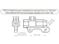 KIT POMPA FRENO A POLLICE TBS BASE-B IMA SPECIAL PARTS