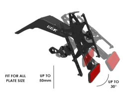 KIT PORTATARGA REGOLABILE DBK DUCATI HYPERMOTARD 698 MONO / RVE 2024