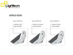 KIT PROTEZIONI TELAIO LIGHTECH APRILIA RSV4 / FACTORY / APRC 2009-2014