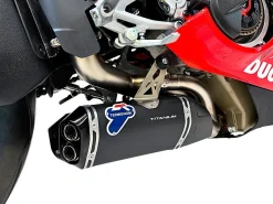 KIT SILENZIATORI SOTTOPANCIA TITANIO NERO TERMIGNONI DUCATI PANIGALE V4 R 2026
