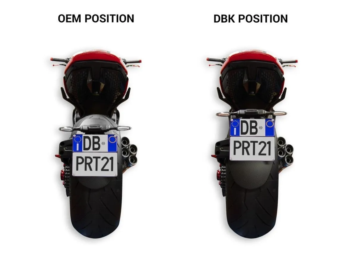 KIT SPOSTA TARGA REGOLABILE DBK DUCATI DIAVEL V4 2023