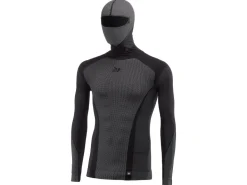 MAGLIA A MANICHE LUNGHE CON CAPPUCCIO 4 STAGIONI SIX2