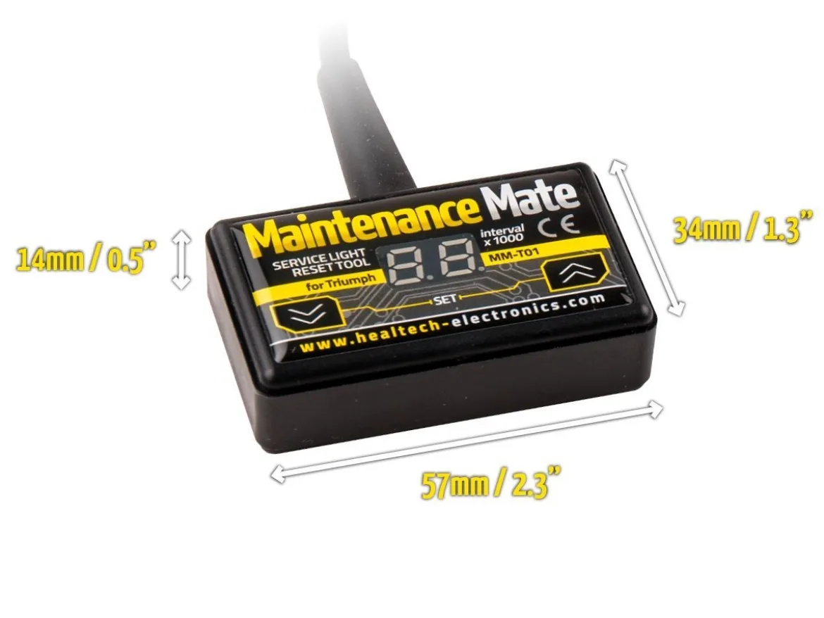 MAINTENANCE MATE RESET SPIA HEALTECH TRIUMPH STREET TRIPLE 765 S / R / RS 2022-2024