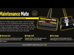 MAINTENANCE MATE RESET SPIA MANUTENZIONE HEALTECH TRIUMPH STREET TRIPLE 765 RS 23-24