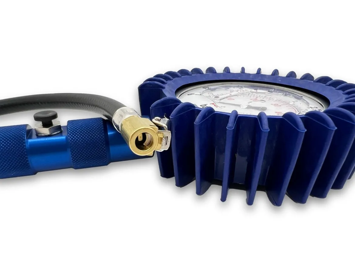 MANOMETRO VERIFICA PRESSIONE PNEUMATICI TVR 100MM GLICERINA 0-4 BAR