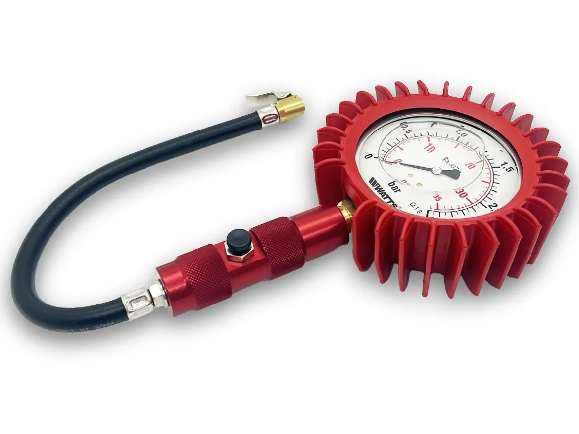 MANOMETRO VERIFICA PRESSIONE PNEUMATICI TVR 100MM GLICERINA 0-2.5 BAR