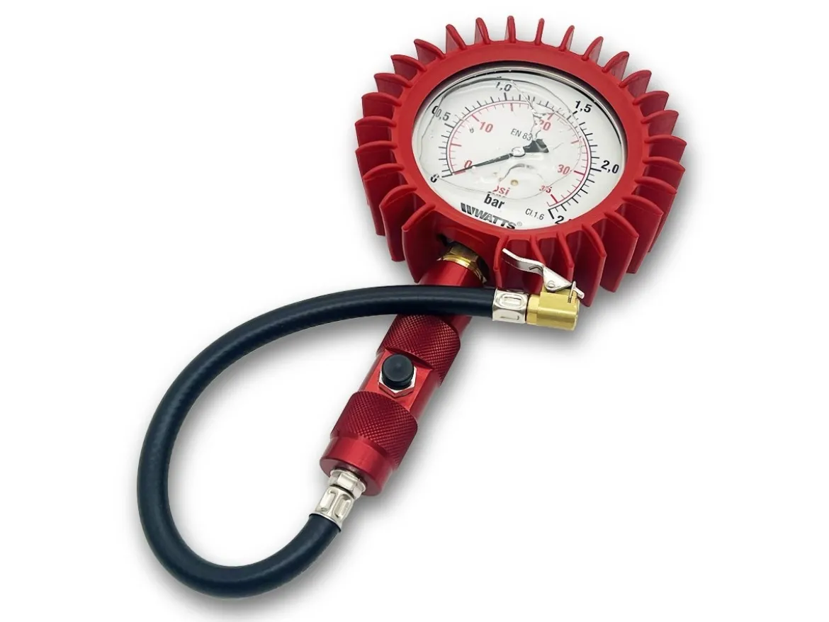 MANOMETRO VERIFICA PRESSIONE PNEUMATICI TVR 100MM GLICERINA 0-2.5 BAR