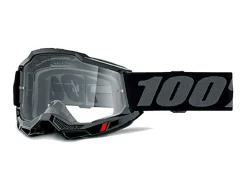 MASCHERA 100% ACCURI 2 OTG BLACK LENTE TRASPARENTE