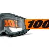 MASCHERA 100% ACCURI 2 OTG ORANGE LENTE TRASPARENTE