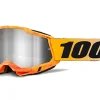 MASCHERA 100% ACCURI 2 RAZZA LENTE SPECCHIO ARGENTO
