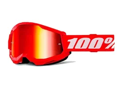 MASCHERA 100% STRATA 2 JUNIOR RED LENTE SPECCHIO ROSSA