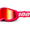 MASCHERA 100% STRATA 2 PINK LENTE SPECCHIO ROSSA