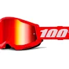 MASCHERA 100% STRATA 2 RED LENTE SPECCHIO ROSSA