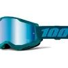 MASCHERA 100% STRATA 2 STONE LENTE SPECCHIO BLU