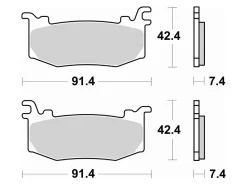 M588Z04 SET PASTIGLIE FRENO BREMBO Z04 PER PINZE HYPURE BREMBO RACING