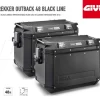 OBKN48APACK2 COPPIA VALIGIE GIVI MONOKEY TREKKER OUTBACK 48LT ALLUMINIO NERO