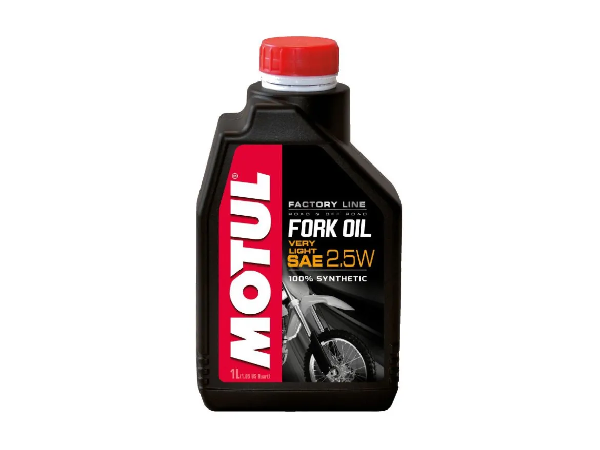 OLIO FORCELLE SINTETICO MOTUL FACTORY LINE FORK OIL VERY LIGHT SAE 2.5W 1LT